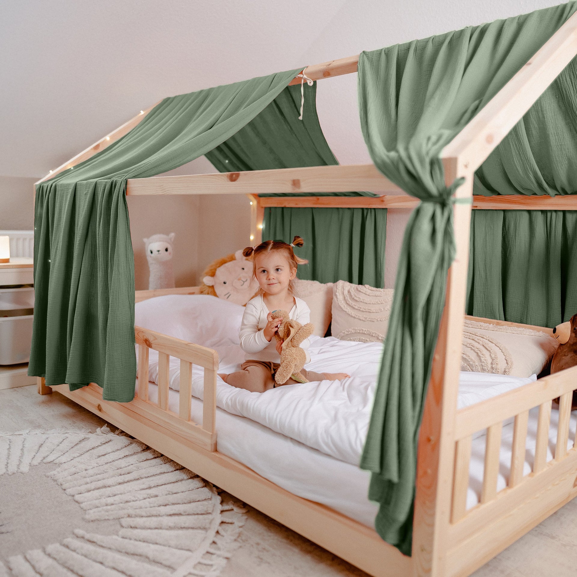 Hausbett Himmel Typ B - 2 Stoffe