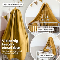 Senfgelb / mit goldapplikation