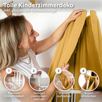 Senfgelb / mit goldapplikation