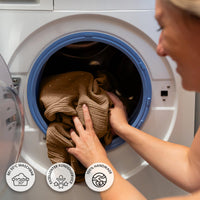 Baldachin Nougat / mit Goldapplikation – Musselin Betthimmel mit Goldapplikation fürs Kinderzimmer LILIMAUS