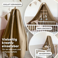 Dunkelbeige / mit goldapplikation
