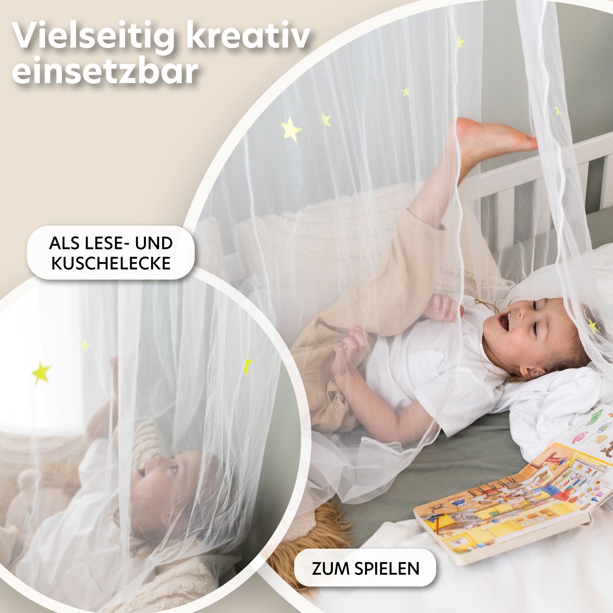 Baldachin Leuchtende Sterne