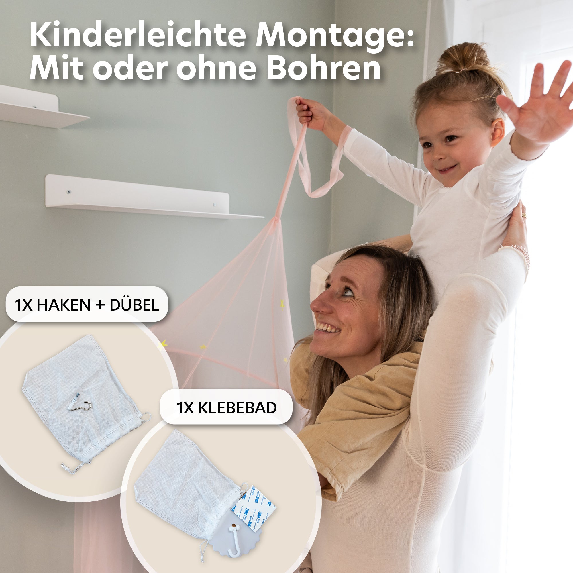 Baldachin Leuchtende Sterne
