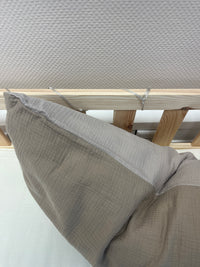 Hellbeige & Dunkelbeige / 1 Kissen 40x80