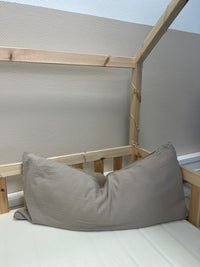 Hellbeige & Dunkelbeige / 1 Kissen 40x80