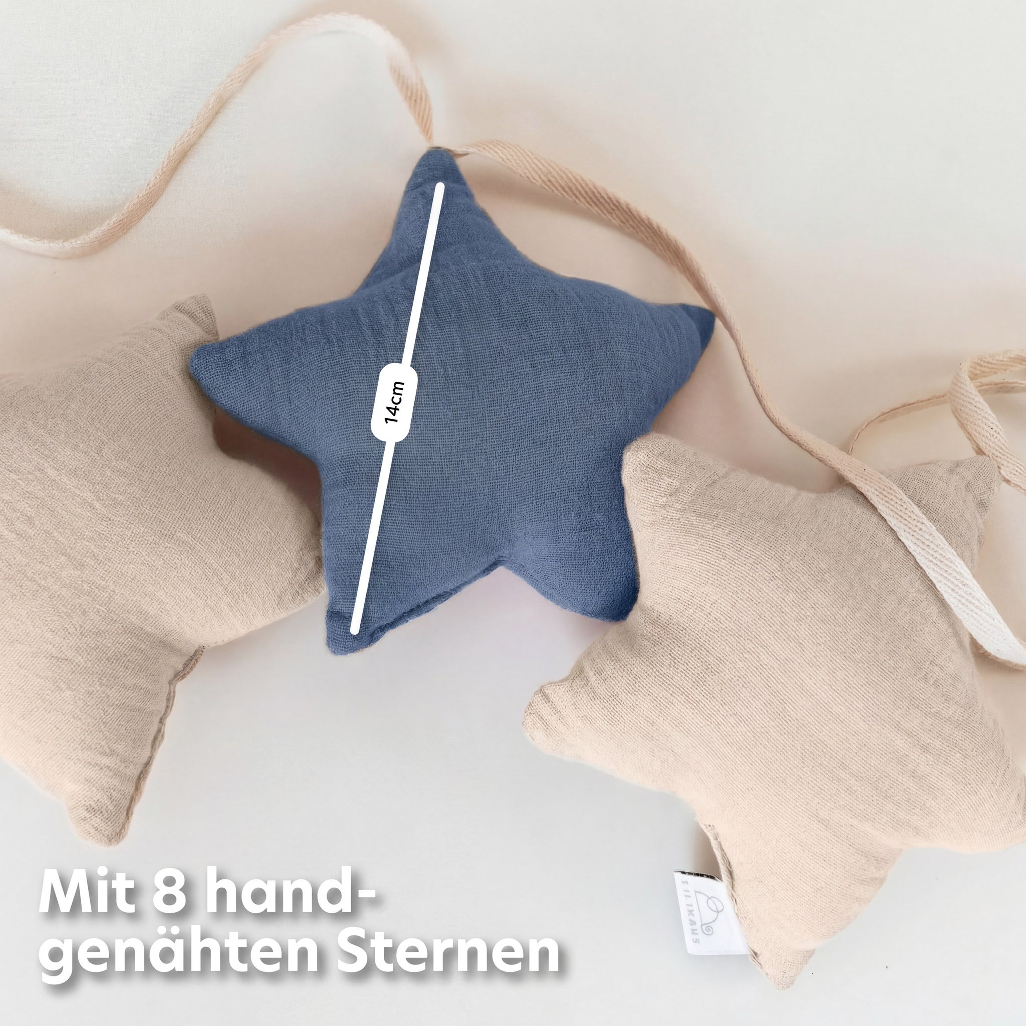 blau & hellbeige