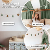 eukalyptus & nougat / sterne / ohne goldapplikation