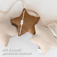 nougat & hellbeige / sterne / ohne goldapplikation