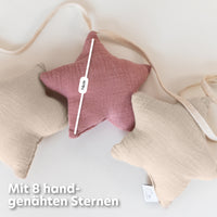 altrosa & hellbeige / sterne / ohne goldapplikation