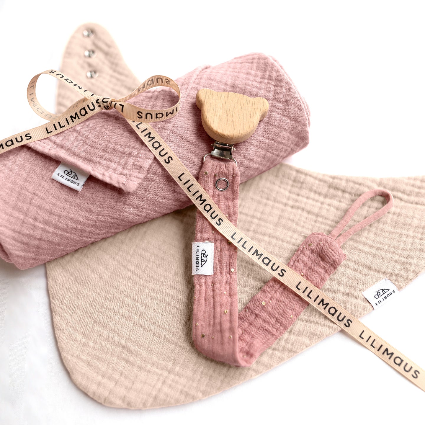 SPARSET: Spucktücher + Dreieckstücher + Schnullerketten ab