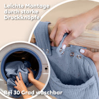 Blau / mit Goldapplikation