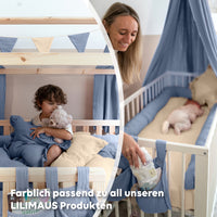 Blau / mit Goldapplikation