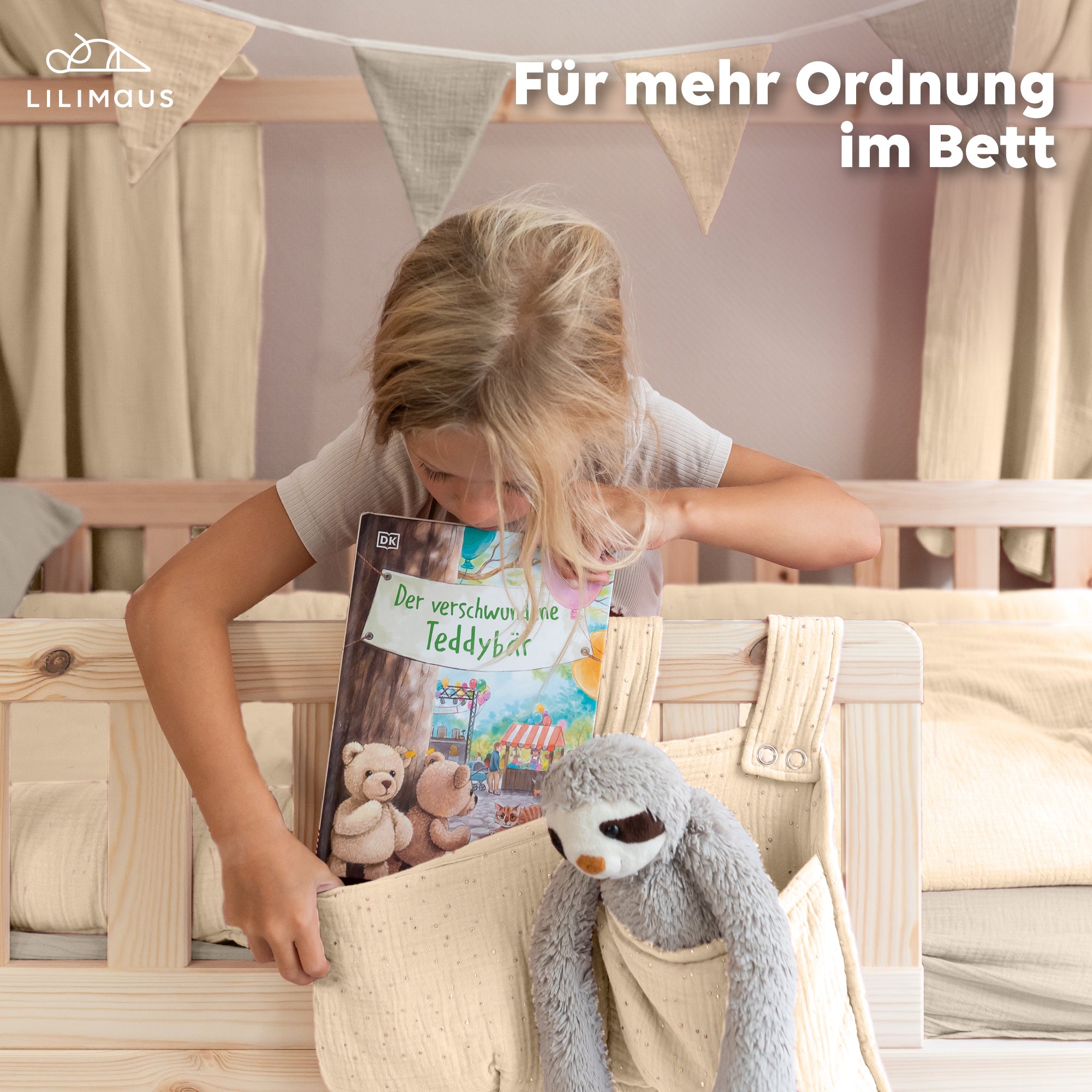 Creme / mit Goldapplikation