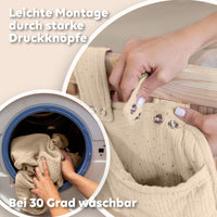 Creme / mit Goldapplikation