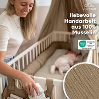 Dunkelbeige / mit Goldapplikation