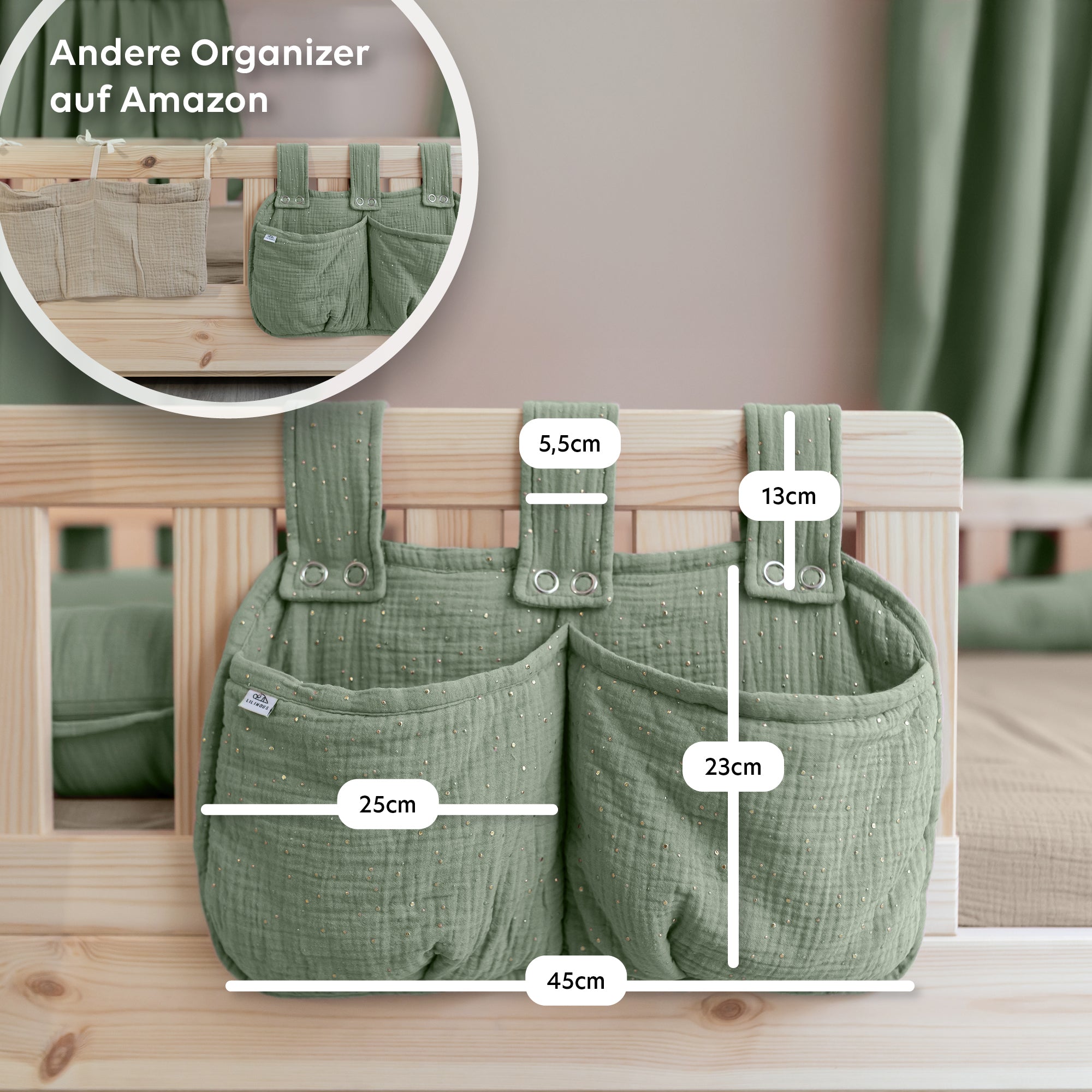 Eukalyptus / mit Goldapplikation