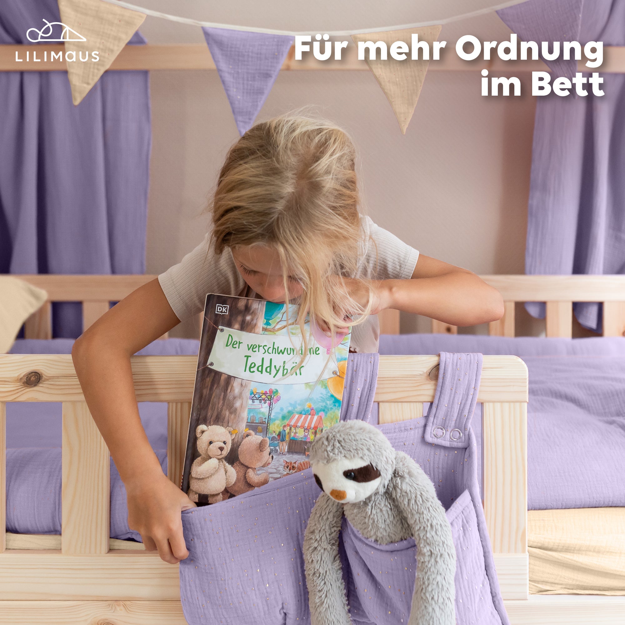 Flieder / mit Goldapplikation