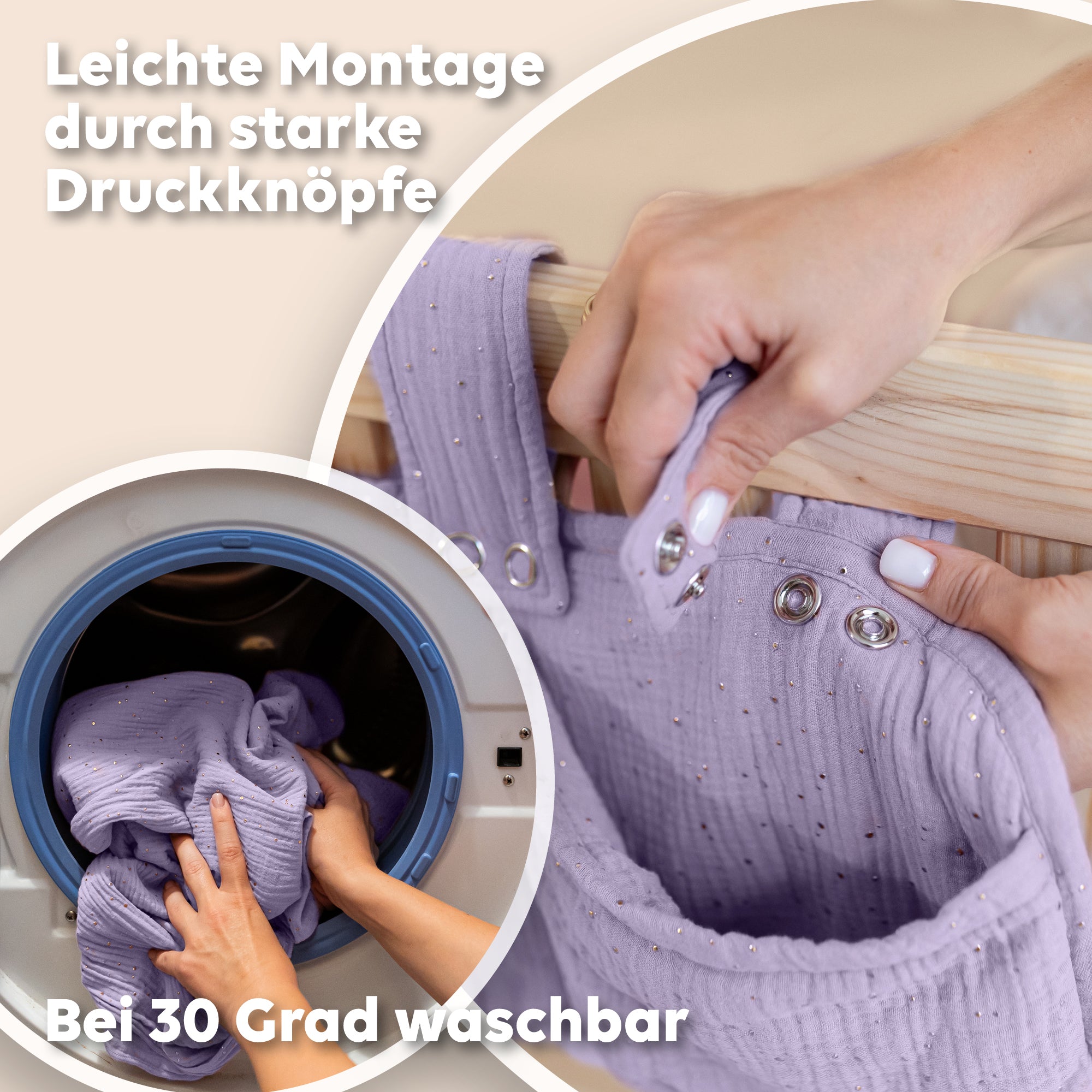 Flieder / mit Goldapplikation