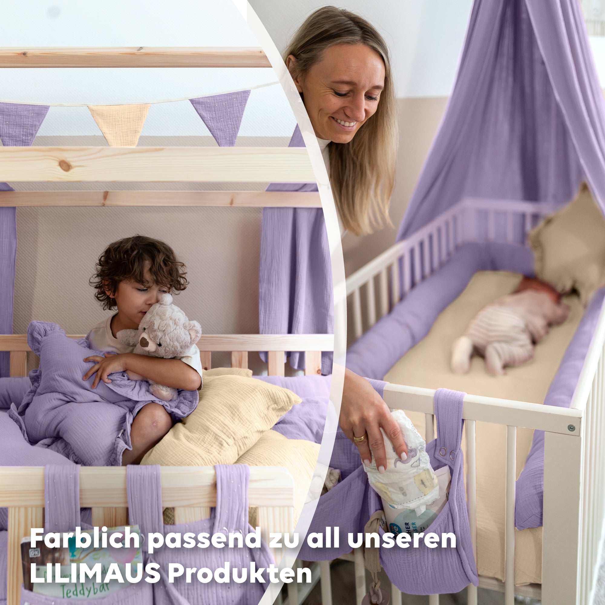 Flieder / mit Goldapplikation