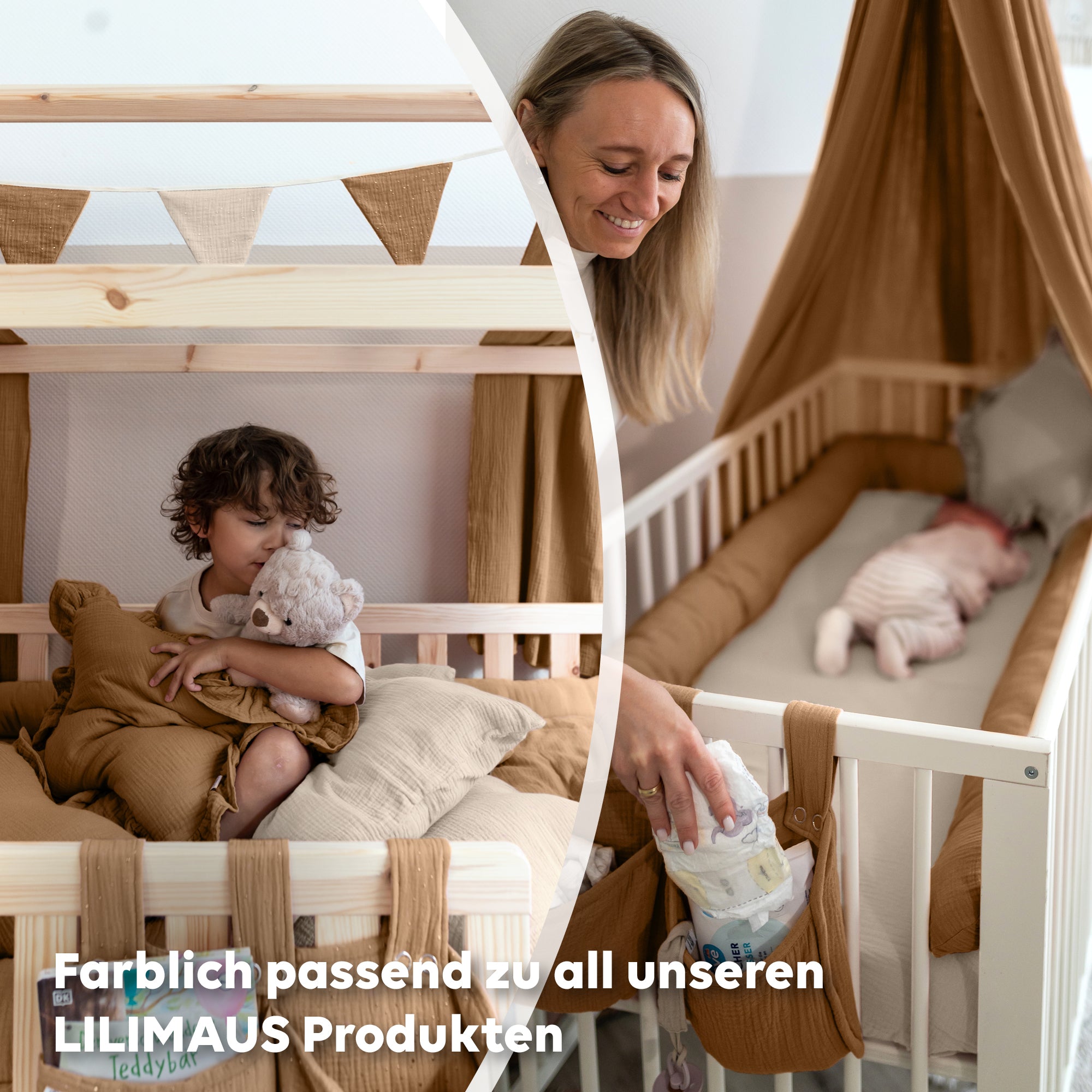 Nougat / mit Goldapplikation