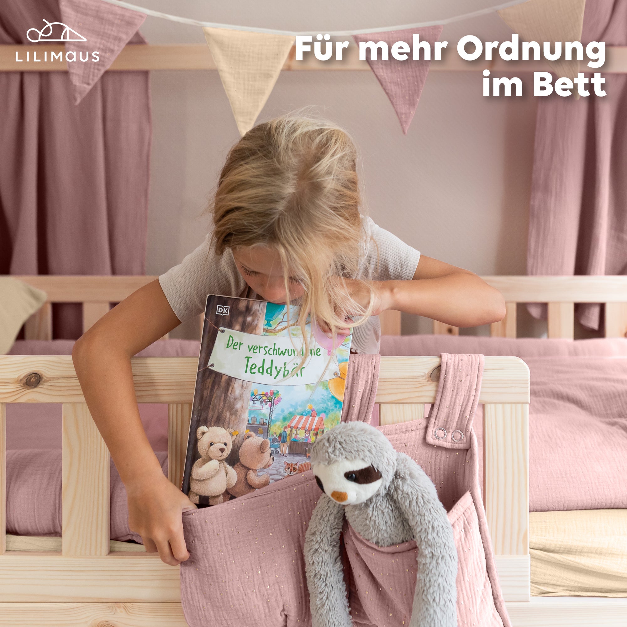 Puderrosa / mit Goldapplikation