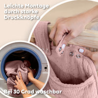 Puderrosa / mit Goldapplikation