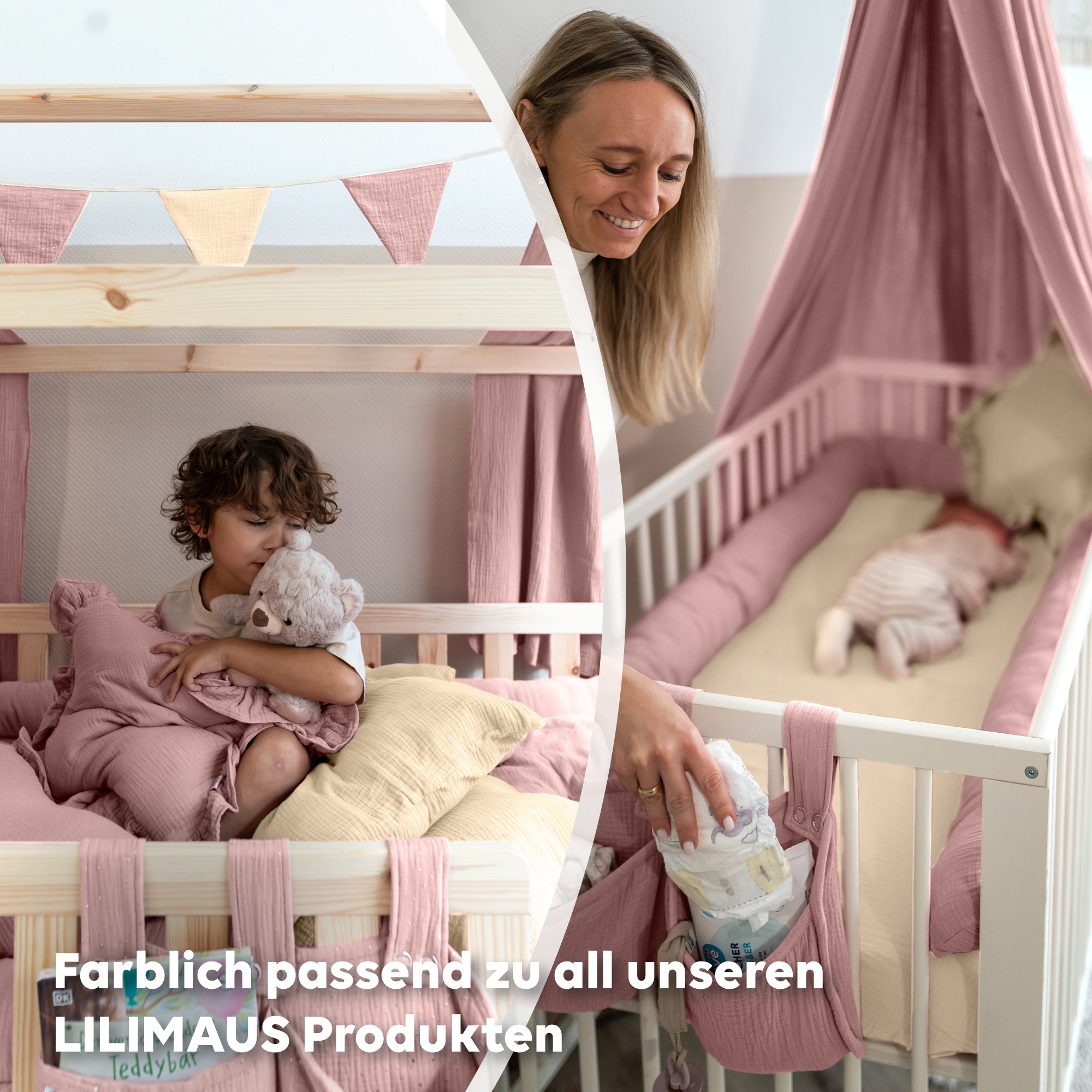 Puderrosa / mit Goldapplikation