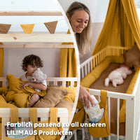 Senfgelb / mit Goldapplikation