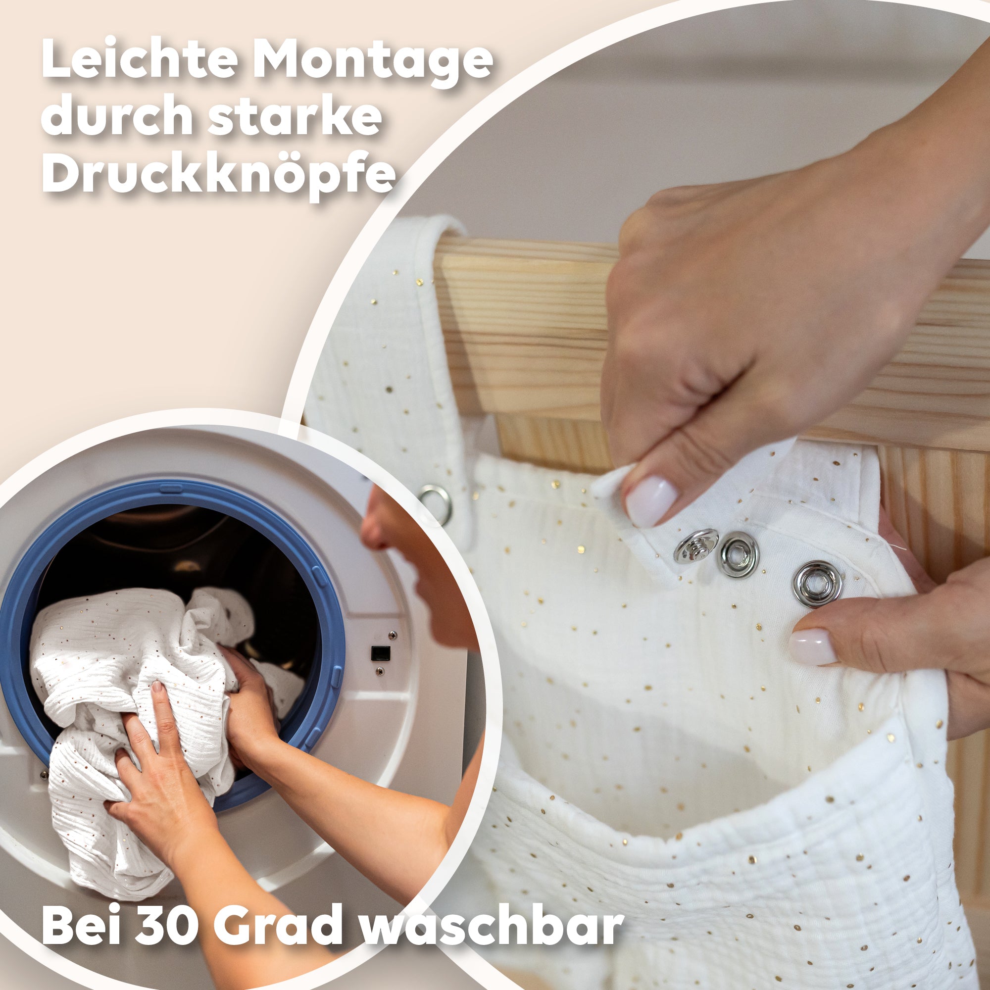 Weiß / mit Goldapplikation