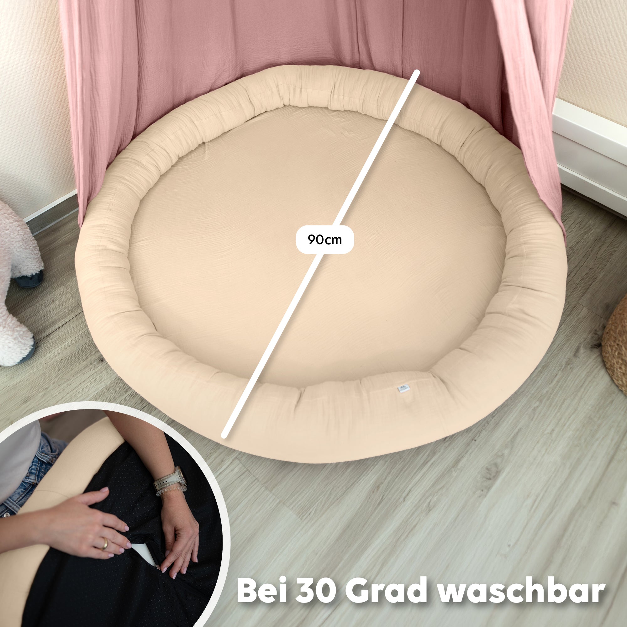 creme / ohne Flatter