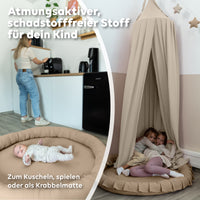 dunkelbeige / mit Flatter