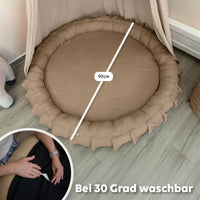 dunkelbeige / mit Flatter