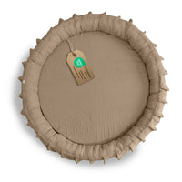 dunkelbeige / mit Flatter