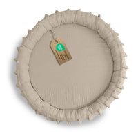 hellbeige / mit Flatter