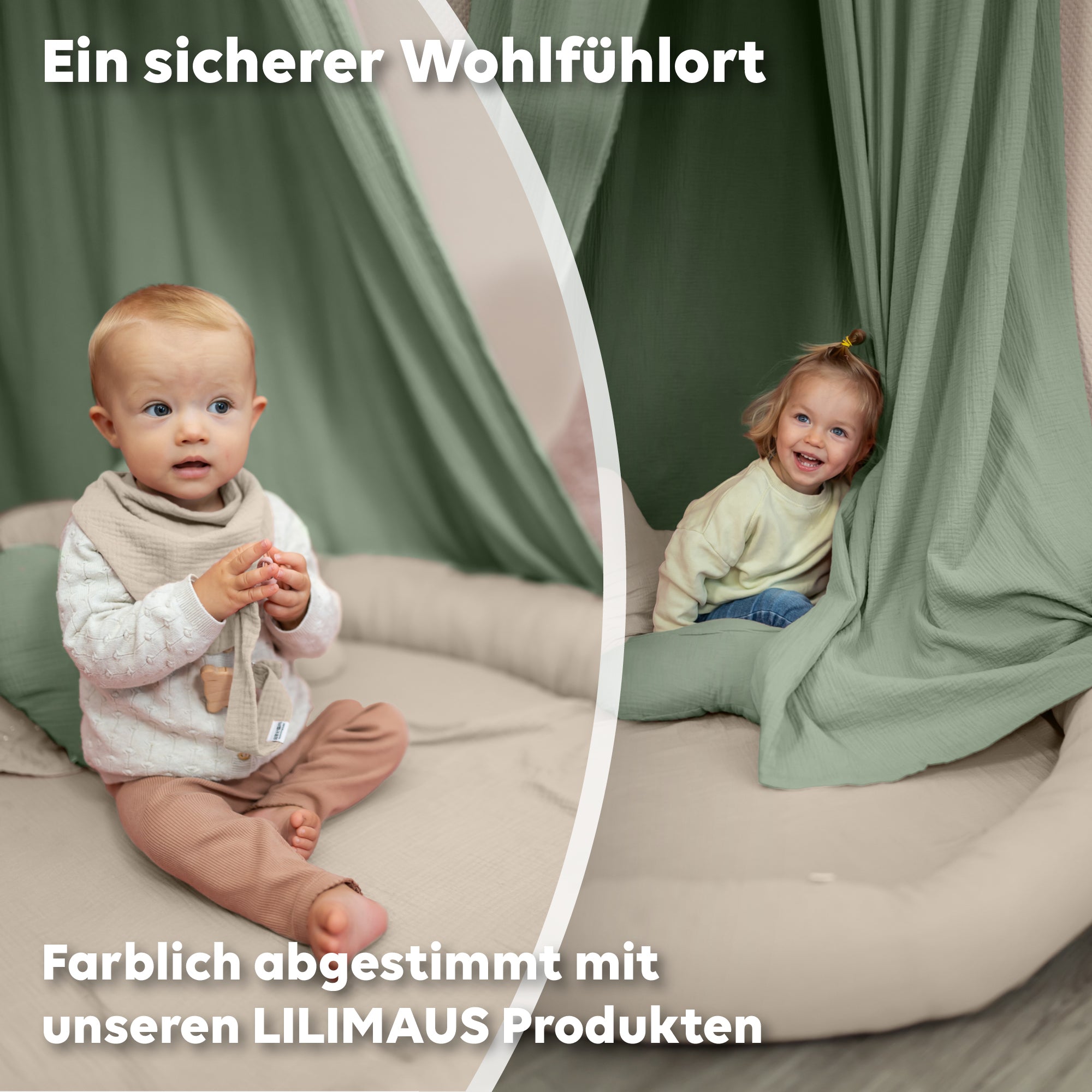 hellbeige / mit Flatter