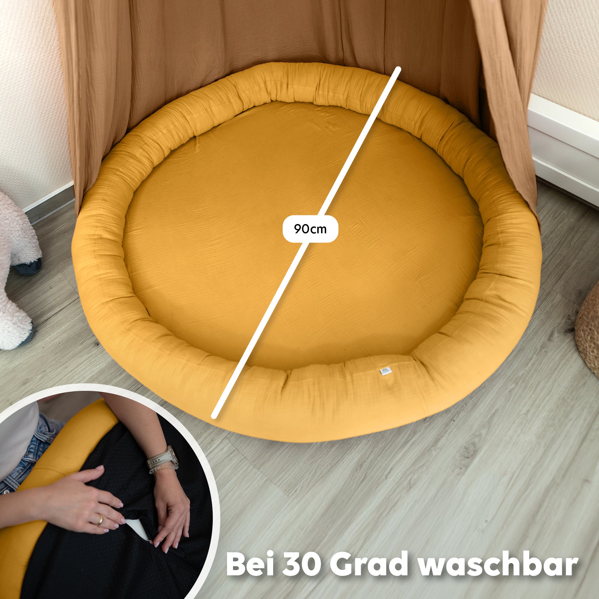 senfgelb / ohne Flatter