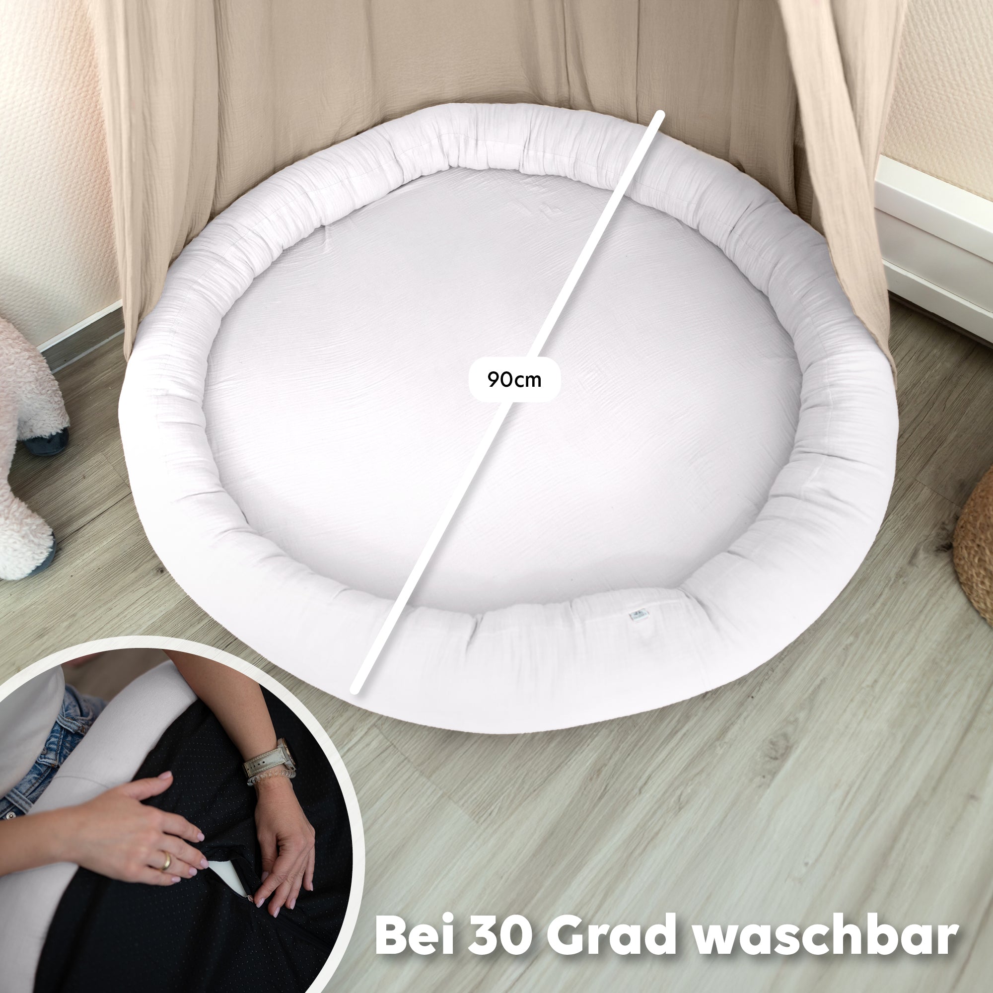 weiß / ohne Flatter