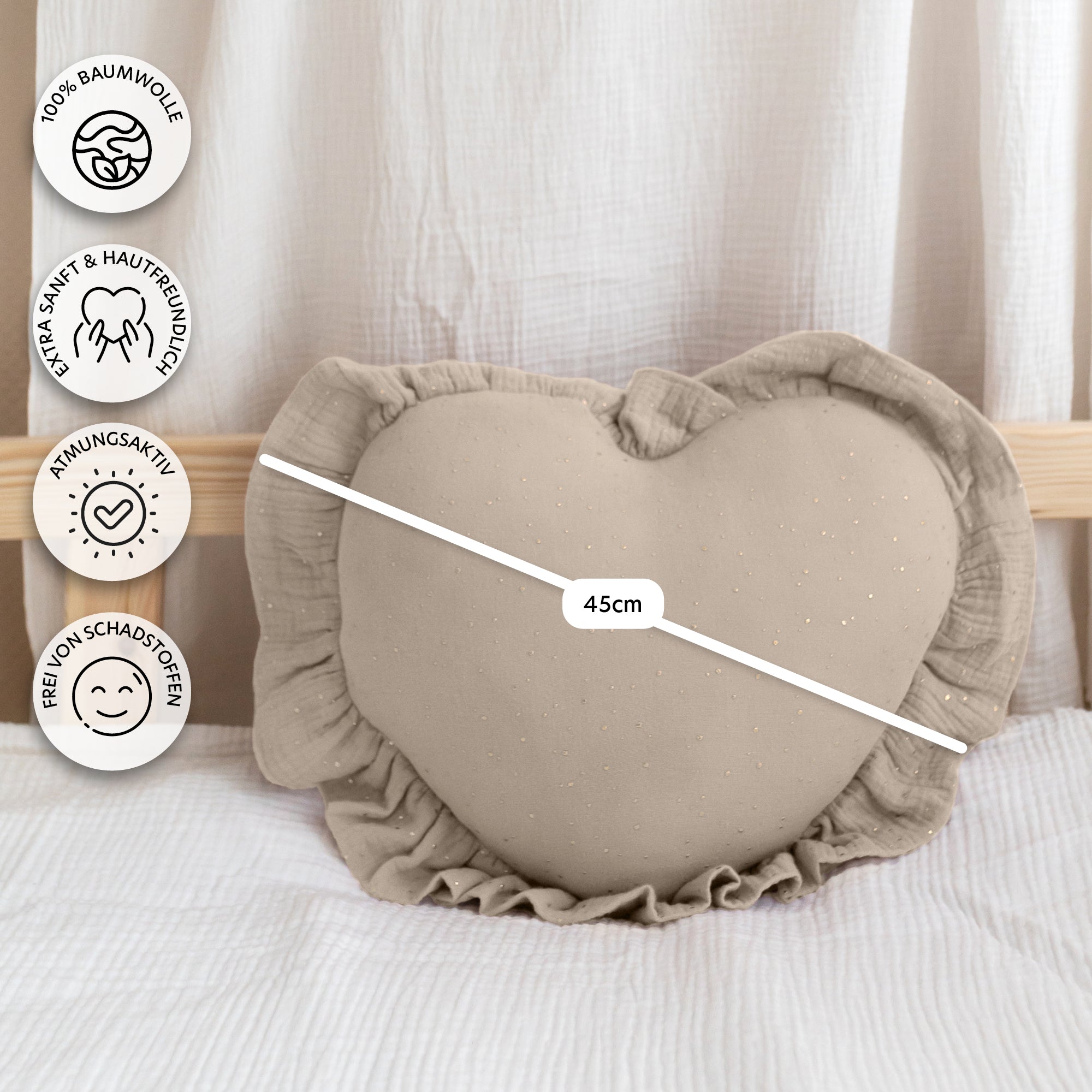 Hellbeige / mit Flatter