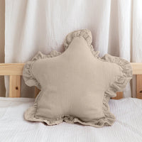 hellbeige / mit flatter / stern gold