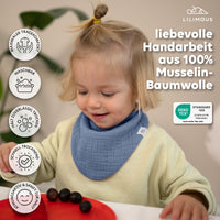 Hellbeige & Blau & Eukalyptus / Baby