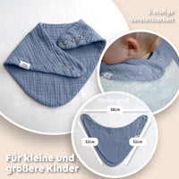 Hellbeige & Blau & Eukalyptus / Kleinkind