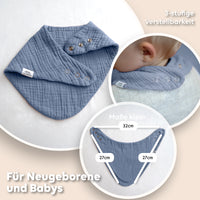 Hellbeige & Blau & Eukalyptus / Baby