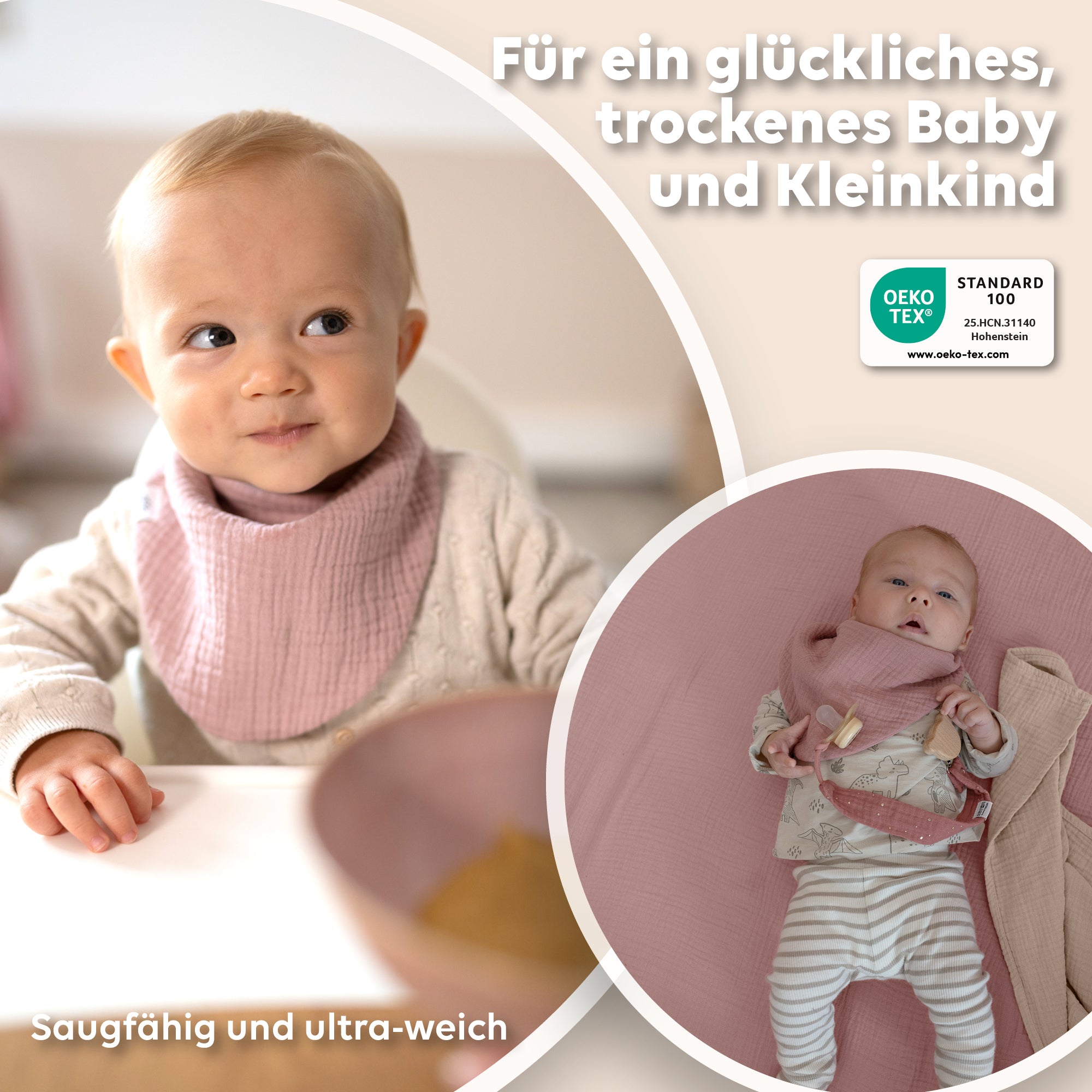 Beigerosa & Puderrosa & Altrosa / Kleinkind