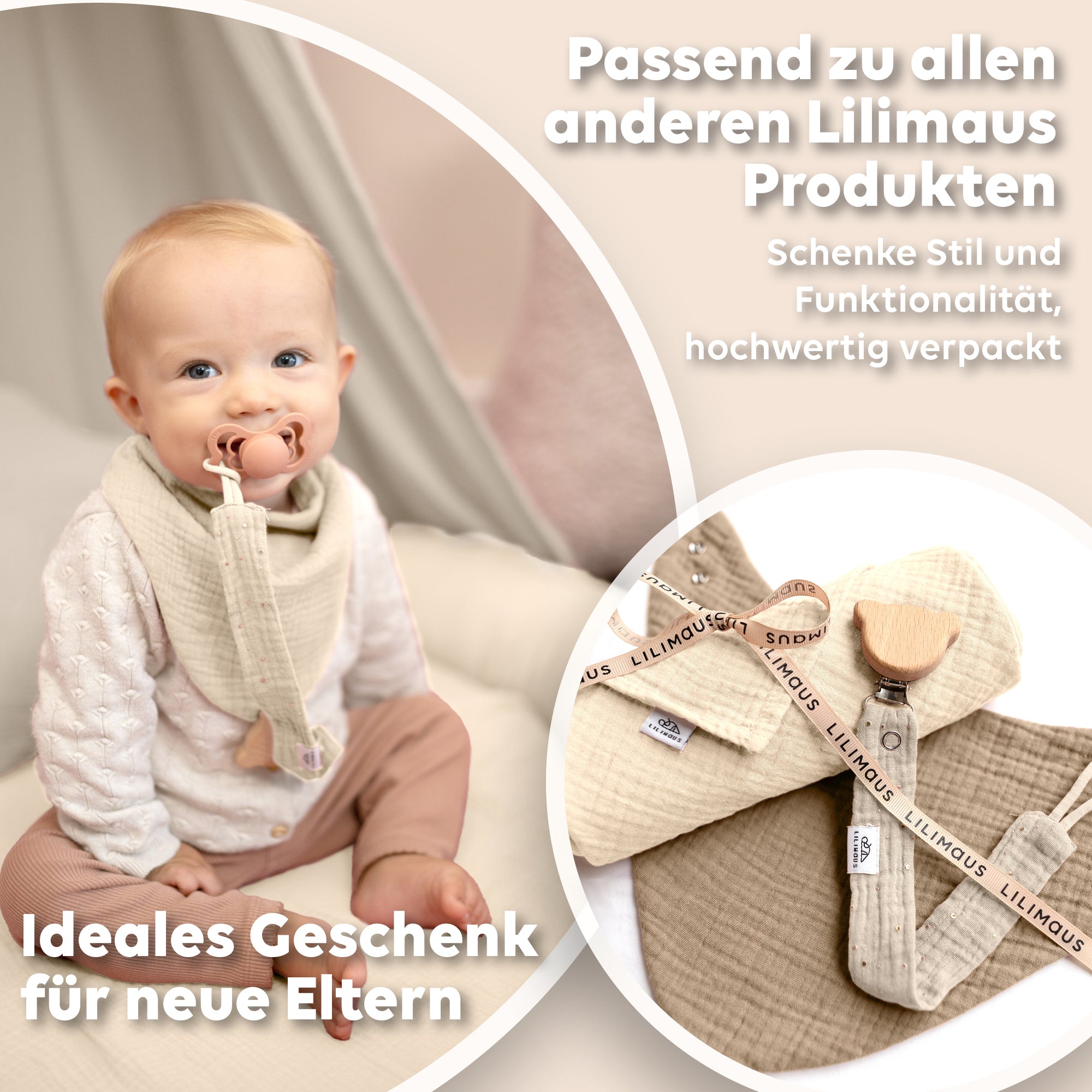 Hellbeige & Creme & Dunkelbeige / Baby