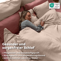 Beigerosa / 200x200 + 2x Kissen 80x80 200x220 + 2x Kissen 80x80 220x240 + 2x Kissen 80x80 135x200 + 1 Kissen 80x80 155x220 + 1 Kissen 80x80