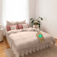 Beigerosa / 200x200 + 2x Kissen 80x80 200x220 + 2x Kissen 80x80 220x240 + 2x Kissen 80x80 135x200 + 1 Kissen 80x80 155x220 + 1 Kissen 80x80