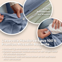 Blau / 200x200 + 2x Kissen 80x80 200x220 + 2x Kissen 80x80 220x240 + 2x Kissen 80x80 135x200 + 1 Kissen 80x80 155x220 + 1 Kissen 80x80