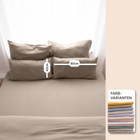 Dunkelbeige / 1 Kissen 40x80