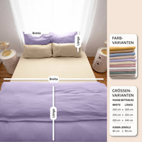 Flieder / 135x200 + 1 Kissen 80x80 155x220 + 1 Kissen 80x80
