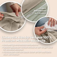 Hellbeige / 200x200 + 2x Kissen 80x80 200x220 + 2x Kissen 80x80 220x240 + 2x Kissen 80x80 135x200 + 1 Kissen 80x80 155x220 + 1 Kissen 80x80